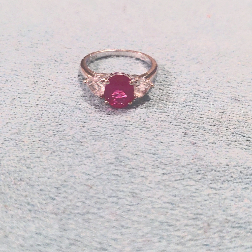 Ruby and diamond ring